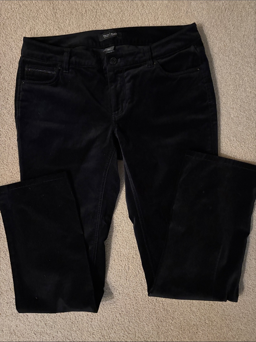NWT! White House Black Market Velvet Slim Pant